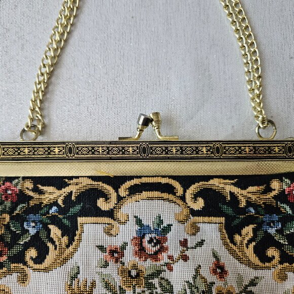 Vintage Tapestry Evening Purse - Picture 4 of 10